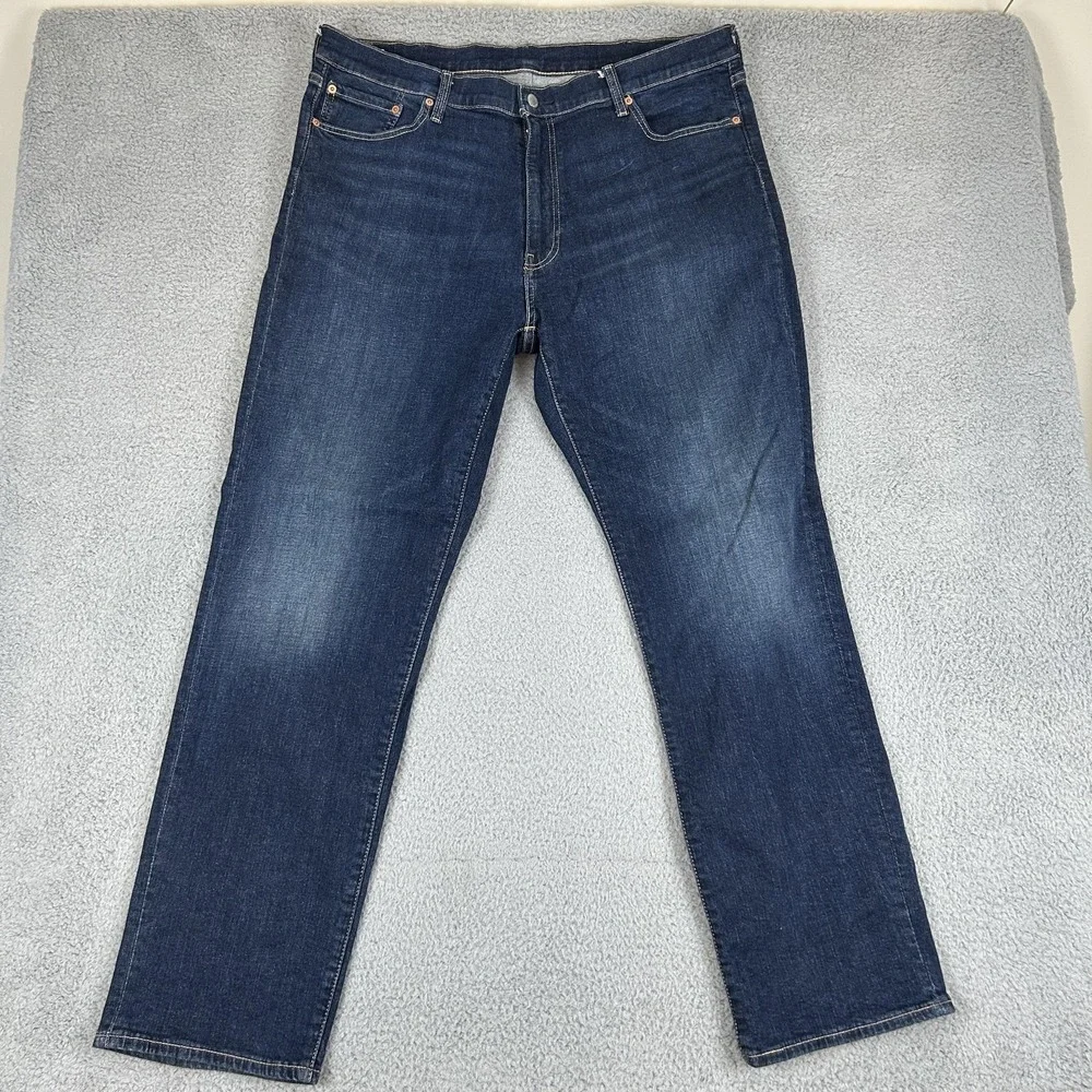 Levis 541 Jeans Mens 40x34 Blue Denim Taper Stretch Premium Big‎ E